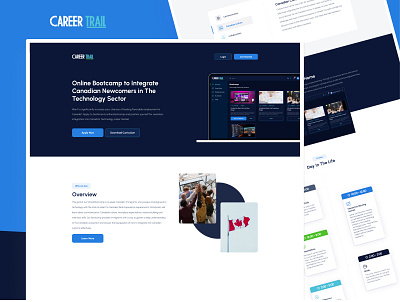 Career Trail branding design figma graphic design logo motion graphics ui ux vector