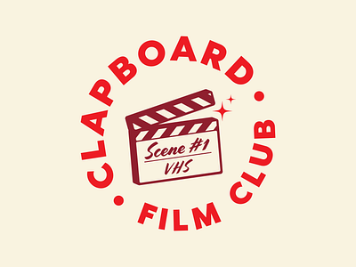 Clapboard Film Club | logo design brand design brand identity branding graphic design graphics lockup logo logo design