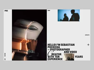 Portfolio Website for Photographer animation design grid layouts minimal minimalism minimalistic motion design portfolio typography ui web design webdesign website