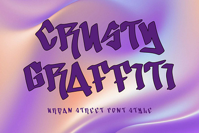 Crusty Graffiti beautiful branding design font font design graffiti graphic design handwritten illustration logo poster spring sticker summer ui