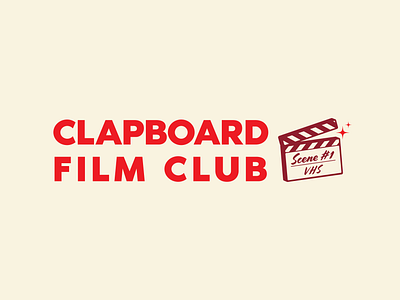 Clapboard Film Club | logo design brand brand design brand identity branding graphic design graphics lockup logo logo design