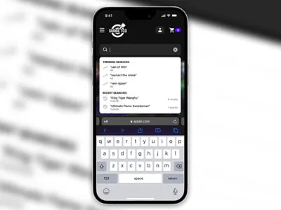 Surge TCG Search Dropdown application design figma mobile product search ui ux