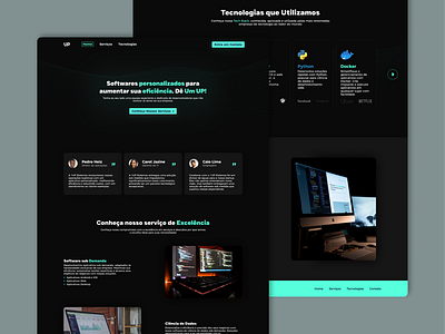 1UP - Company portfolio coding design landingpage onlinepresence portfolio programming ui userexperience userinterface ux webdesign website