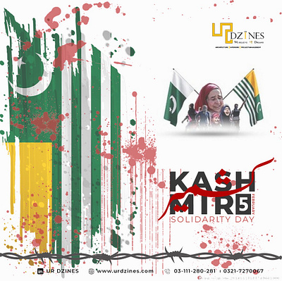 Kashmir Day social media post