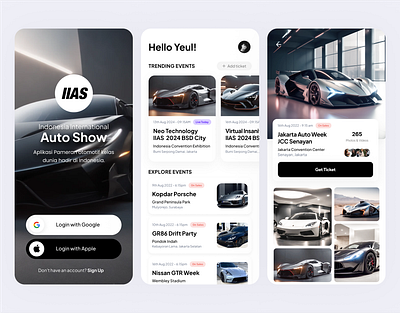 Car Show Event Mobile App UI/UX Design