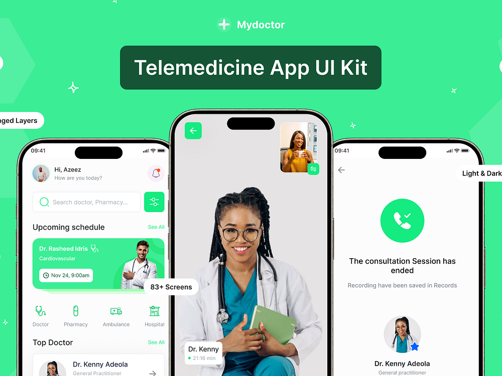 Telehealth Mobile App designs, themes, templates and downloadable ...