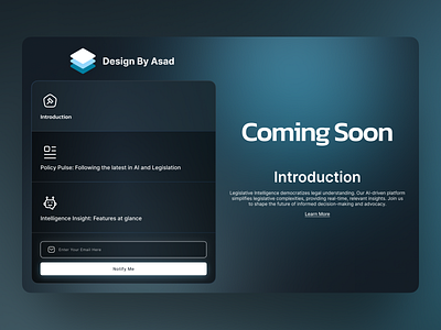 Coming soon page design animation design figma minimal modern motion graphics new ui ui ui design video