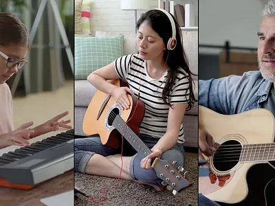 Prom Video Production for Music Learning App animation digital content production media production motion graphics ui ux video video production visual content creation visual design