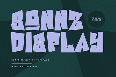 Sonnz Graffiti Display Typeface animation branding font fonts graphic design logo nostalgic