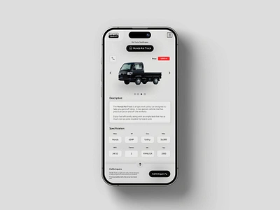 Car Importing Mobile Website Design - Free Figma Template american importing automotive car website cars dealership figma freebie honda importing iphone japan japanese cars kei truck logo mobile car design mobile design truck utility vehicles