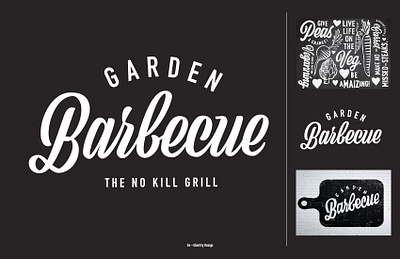 Garden Barbecue - Plant Based BBQ Brand Concept brand brand concept branding branding design design graphic design graphicdesign illustration logo logo design typography