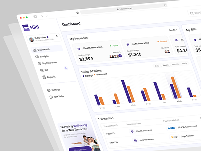 Hilti - Health Insurance Dashboard automotive health health insurance healthcare hospital hospital company house insurance insurance provider medical medical services product design services