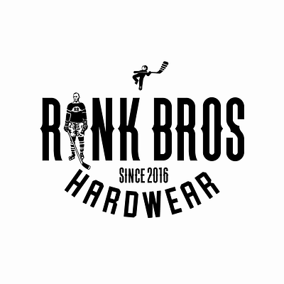 Rink Bros {distress process} branding design diy gif graphic design how to illustration logo step by step