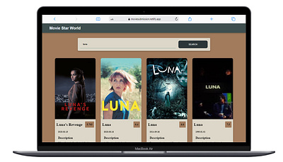 Movie Star ui web