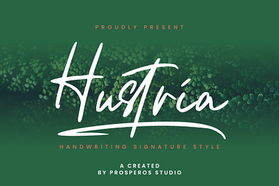 Hustria - Script Font beauty calssic catchy cool cursive elegant feminine handbrush handdrawn handlettering handmade handwritten masculine pretty retro script signature stylist swashes wedding font