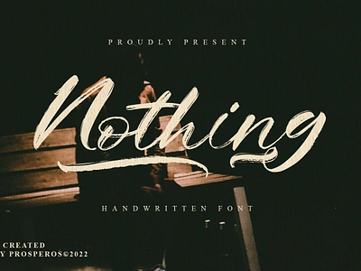 Nothing - Handwritten Font bold brush brushfont brushscript caligraphy displayfont font handbrush handlettering handwritten handwritting lettering multilingual retro script signature signaturefont strongfont typeface unique