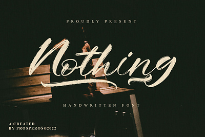 Nothing - Handwritten Font bold brush brushfont brushscript caligraphy displayfont font handbrush handlettering handwritten handwritting lettering multilingual retro script signature signaturefont strongfont typeface unique