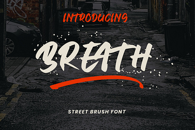 Breath Brush Font bold brand branding brush caligraphy clean cool cursive decorative font display font draw drawing elegant font grafiti handbrush handmade handwritting headline letter
