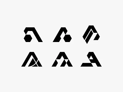 Artemis concepts abstract logo digital letter letter logo logo simple space