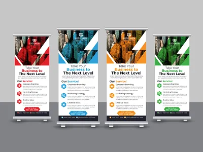 Corporate Business Marketing Roll Up Banner Design advertisement banner branding business corporate creative design display graphic design marketing modern pop up banner presentation print template pull up banner retractable banner roll up roll up banner stationery x banner