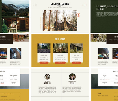 Loloma Lodge Hospitality Branding - Website brand style guide mckenzie river website website design