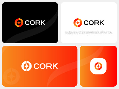 cork best logo branding cork design graphic design logo logo design modern logo orange color logo retail retail logo vector