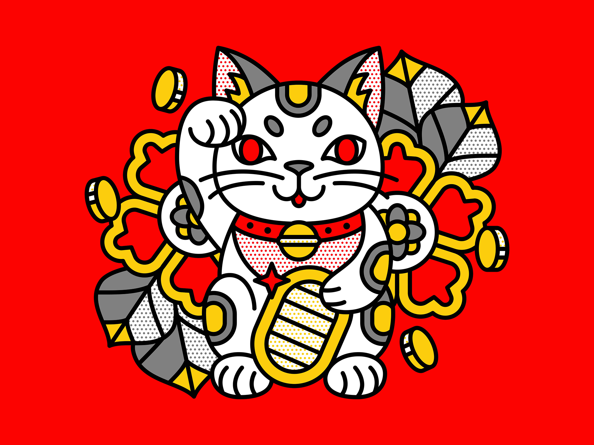 Maneki neko online design