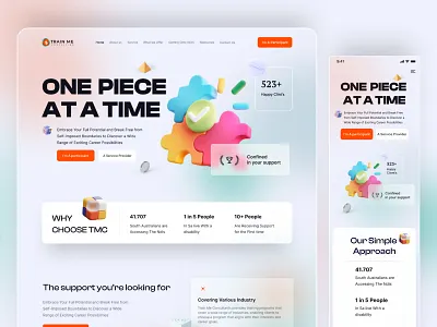 Mental Health Care Website Design clean health lifestyle healthcare medical medical care medical landing age mental mental care ui uiux design ux website deisng wellness wellness landing page