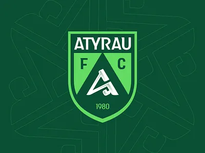 Atyrau Football Club arrow atyrau basketball crest delta emblem ethnic football kazakhstan monogram ornament premier league qazaqstan river shield soccer sports sports design sports logo triangle