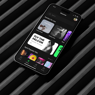 Minimalist user interface for music streaming app design graphic design ui ux