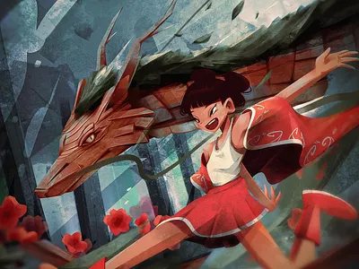 Year of The Dragon art character design character illustration digital painting illustration lunar new year procreate year of the dragon