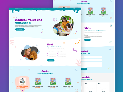 Kids Book Collection author design author website book childern childern book children children book childrens dailyui figma kids book kids web design kids website ui uidesign ux writer website