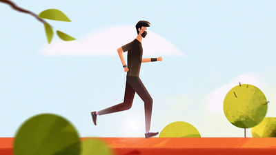 Run 2danimation animation motion graphics walk