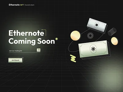 Web 3.0 NFT project landing page design illustration landing page nft notes ui web 3.0 web design