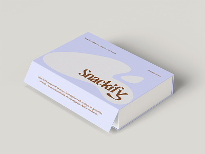 Package Design for Snackify box box design brand branding design digital digital art food graphic design identity branding label label design minmal modern package package design sleek snack box