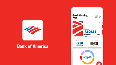 Bank of America Redesign branding fintech mobile design ui