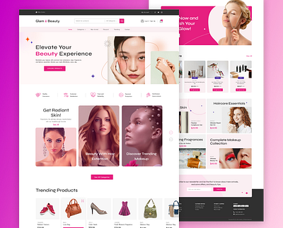 Beauty Ecommerce Webdesign beauty beauty product design beauty website beauty website design ecommerce design ecommerce website product design