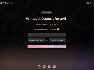 Web 3.0 DeFi project UI design crypto currency dark theme defi web 3.0 web ui