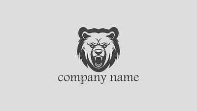 Bear Head Mascot logo angry animal animal logo bear bear head branding entertainment geometric iconic identity illustration minimal modern simple symbol vector