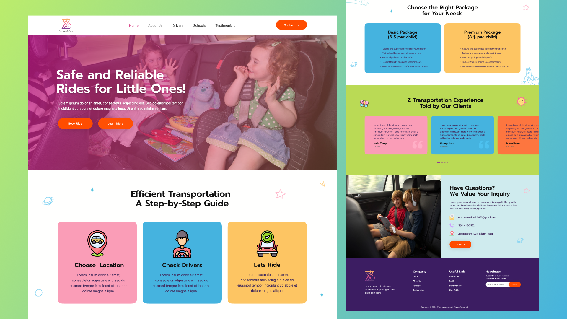 Childern Ride branding careem childern dailyui design figma logo ride riesharing school school bus school van taxi transport uber ui uidesign