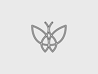 Antonio Blake Lingerie butterfly butterfly logo graphic design lingeriebrand outline logo stroke symbol underwear wind