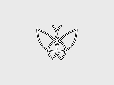 Antonio Blake Lingerie butterfly butterfly logo graphic design lingeriebrand outline logo stroke symbol underwear wind