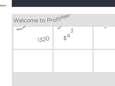 Welcome to Profitmetrics Dashboard animation branding cursor dashboard design design inspiration explainer video flat design fresh design illustration inspiration mouse saas tech ui ux design