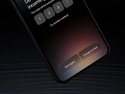Seamless Login/Signup with a missed call aesthetics buttons challenge colors dailyui dark mode design gradient login missed call screen signup ui ui challenge user experience user interface ux ux challenge verification visual design
