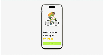 Cycling App Animation 3d animation application cycling cycling app graphic design motion graphics ui ux