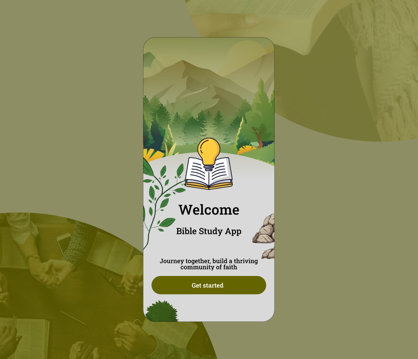 Bible Study App bible app harmony mobile design mobile ui prototype spiritual studypeace