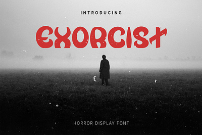 Exorcist - Horror Display Font display font font font design fonts halloween design horror font logo logotype type design typeface typography