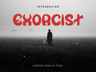 Exorcist - Horror Display Font display font font font design fonts halloween design horror font logo logotype type design typeface typography