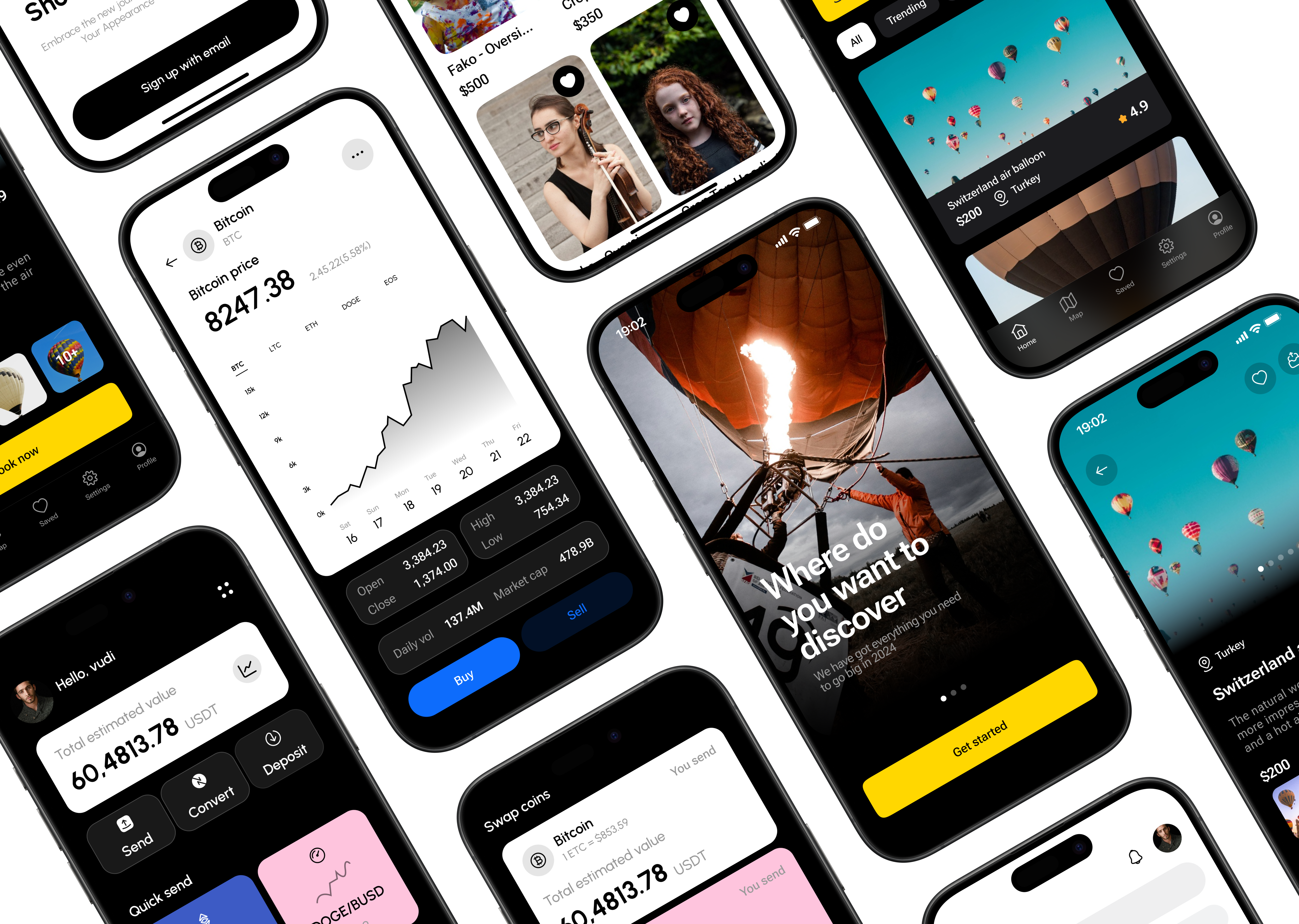 Example of Business And Travel App UI UX Design