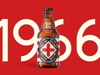Cataluña - Beer Bottle Label Design abstract beer beer design beer label bottle bottle design bottle label brewery label label design logo logo design modern